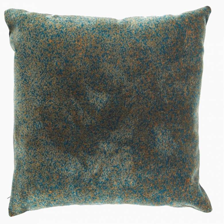 Green Speckled Square Cushion