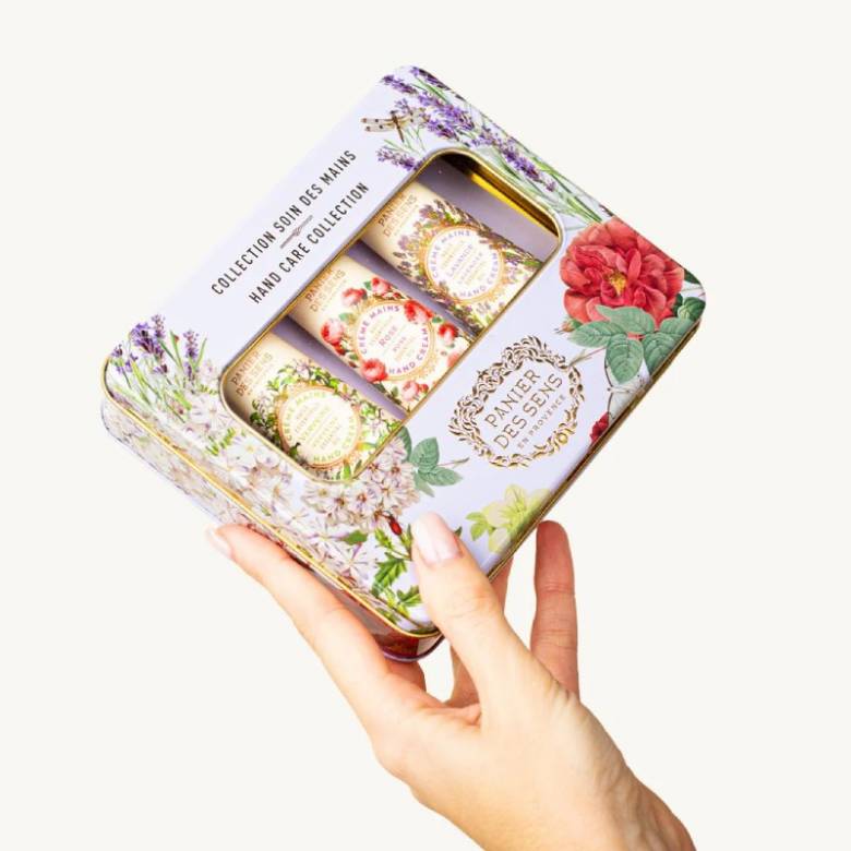 Hand Care Set With Tin - Lavender, Rose & Verbena