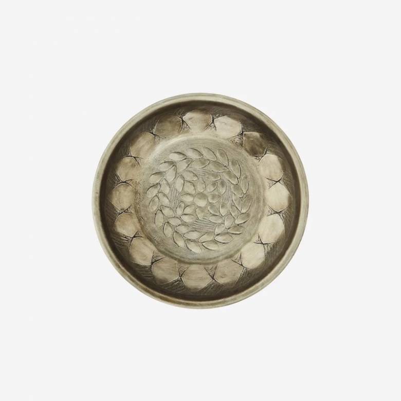 Hand Hammered Round Aluminium  Bowl
