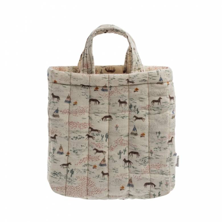 Happy Horse Print Tote Bag By Maileg