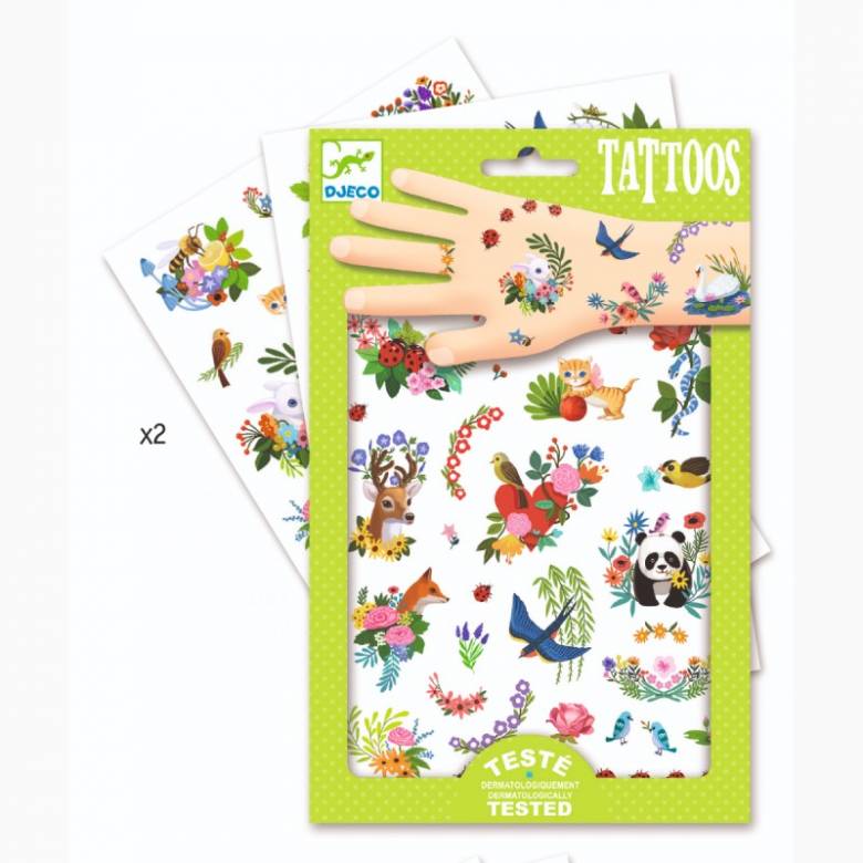 Happy Spring Temporary Tattoo Pack By Djeco 3+