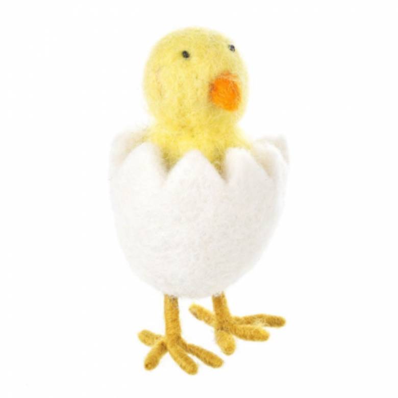 Hatching Chick - Handmade Felt Standing Decoration