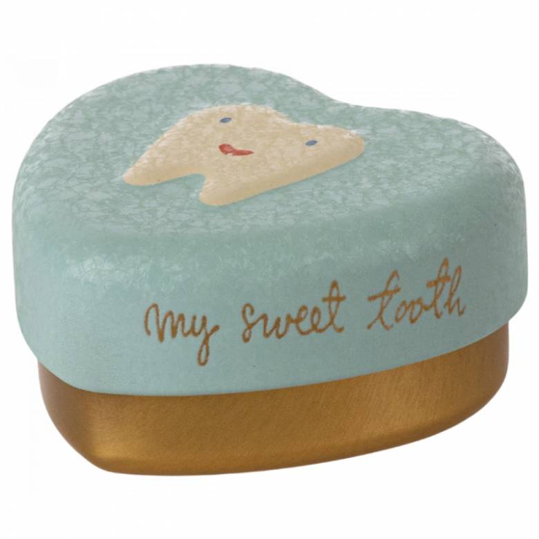 Heart Shaped Tooth Box In Mint By Maileg