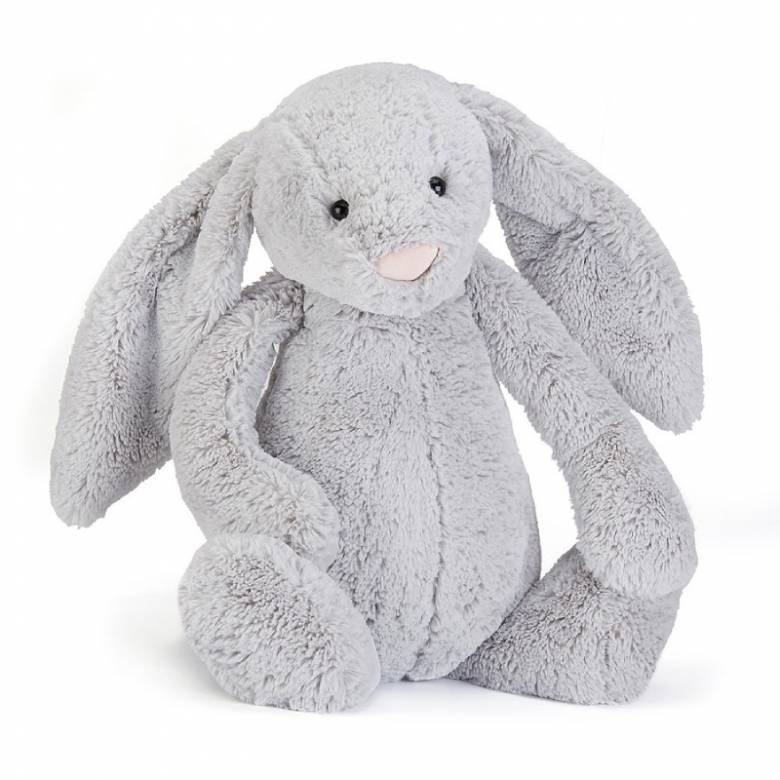 Huge Bashful Bunny In Silver Soft Toy By Jellycat