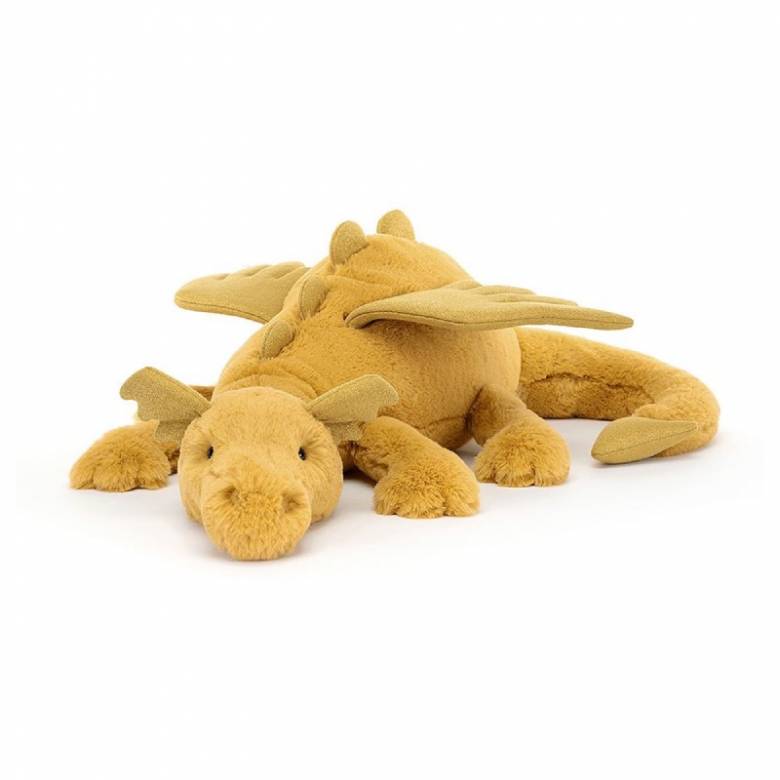 Huge Golden Dragon Soft Toy By Jellycat 0+