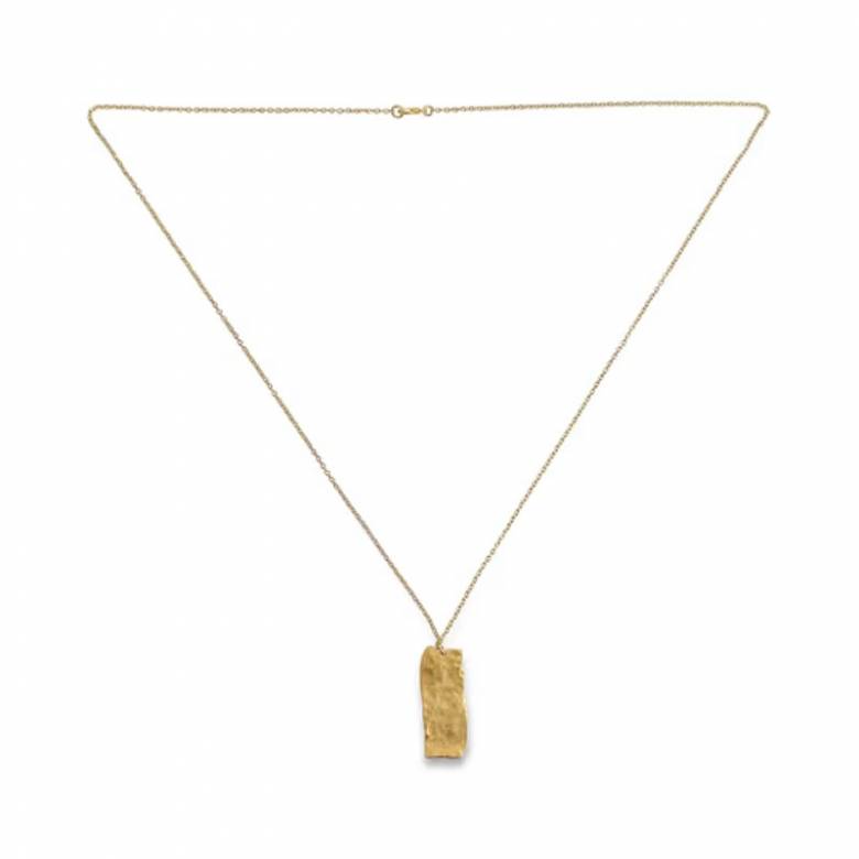 Huron Hammered Necklace In Gold