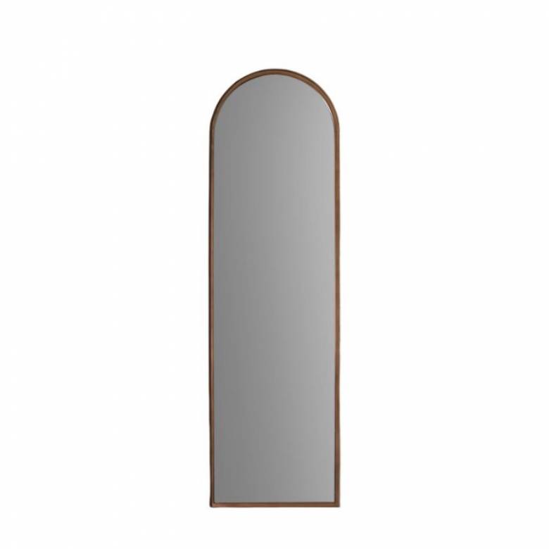 Hutton Tall Arched Leaner Mirror In Bronze