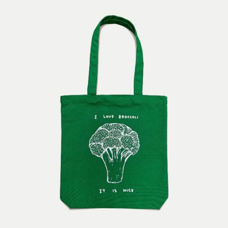 I Love Broccoli Tote Bag By David Shrigley
