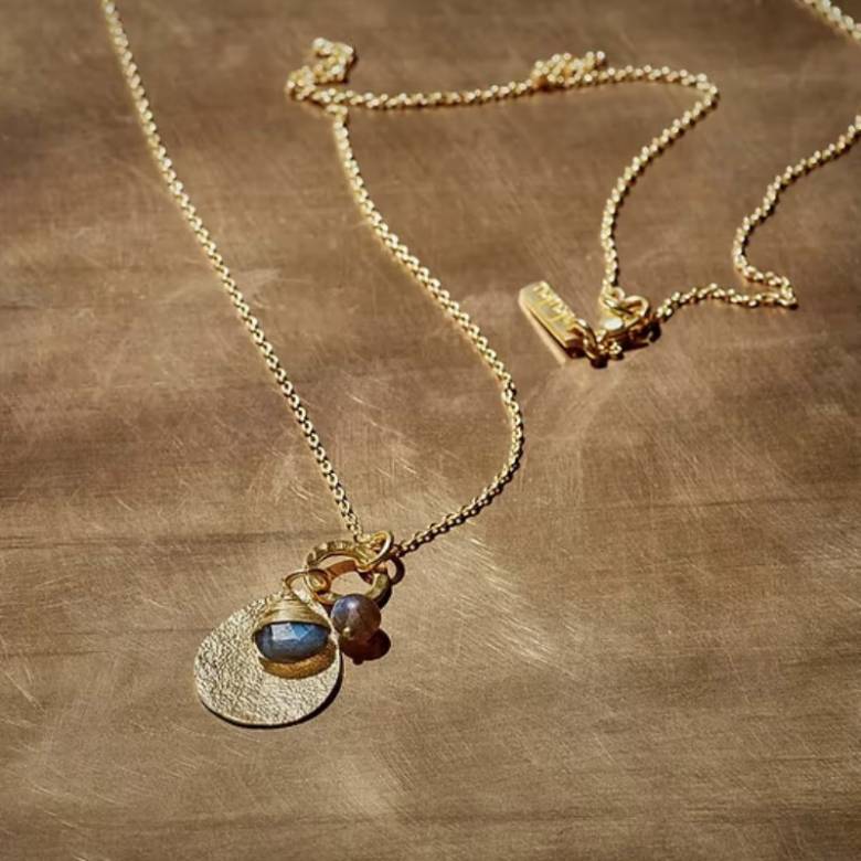 Idalia Labradorite Necklace In Gold