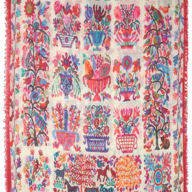 A Touch Of India Wool Scarf By Jo Edwards