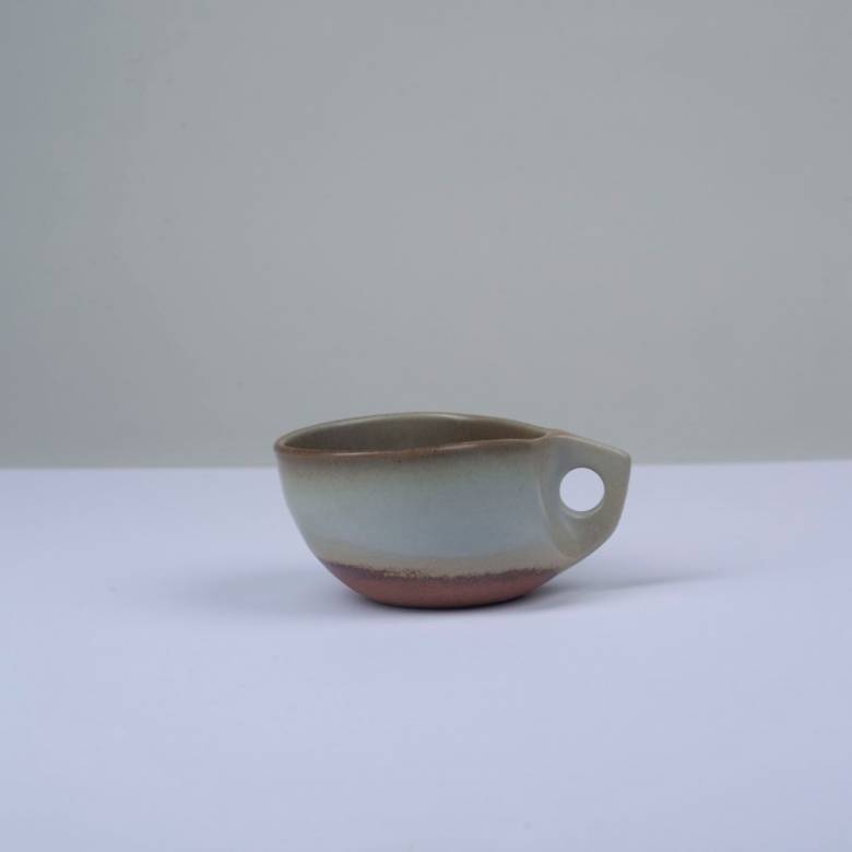 Japanese Cashew Glaze Arc Coffee Cup