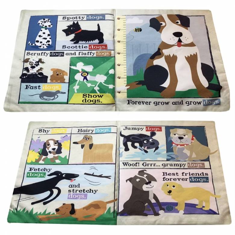 Just Dogs - Nursery Times Crinkly Newspaper Baby Toy 0+
