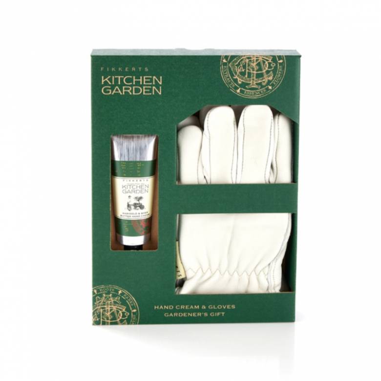 Kitchen Garden Hand Cream & Gardening Gloves Gift Set