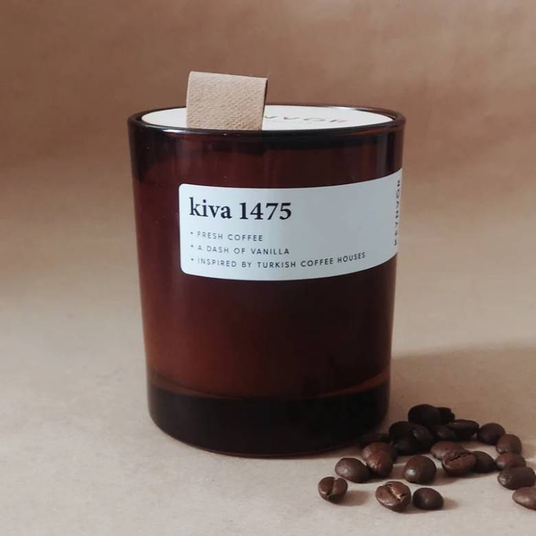 Kiva - Candle In Amber Glass Jar