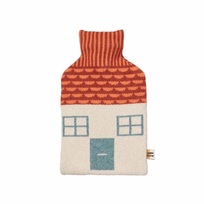 Knitted House Hot Water Bottle