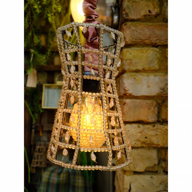 Large Beaded Lampshade