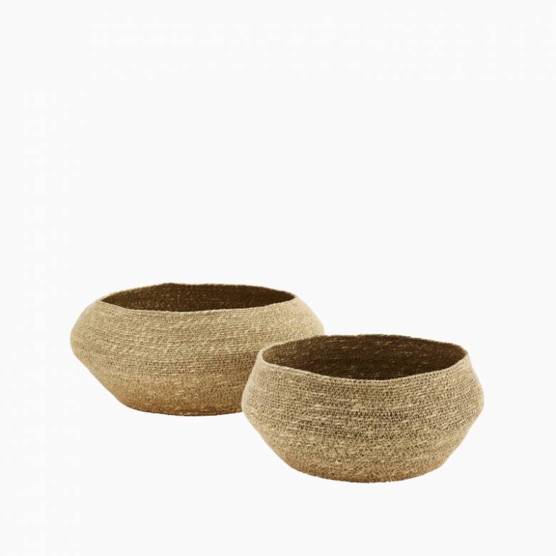 Large Natural Seagrass Basket 36x19cm