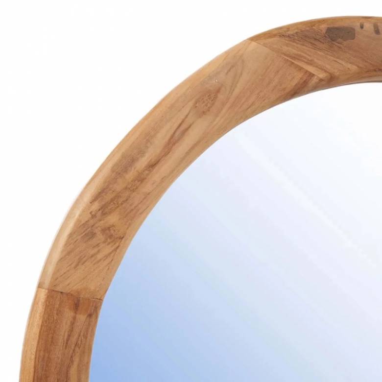 Large Pebble Organic Shaped Mirror In Natural