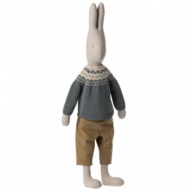 Large Rabbit Soft Toy In Trousers & Jumper By Maileg 0+