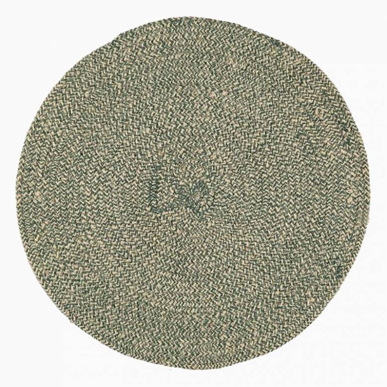Large Single Jute Placemat In Olive 38cm