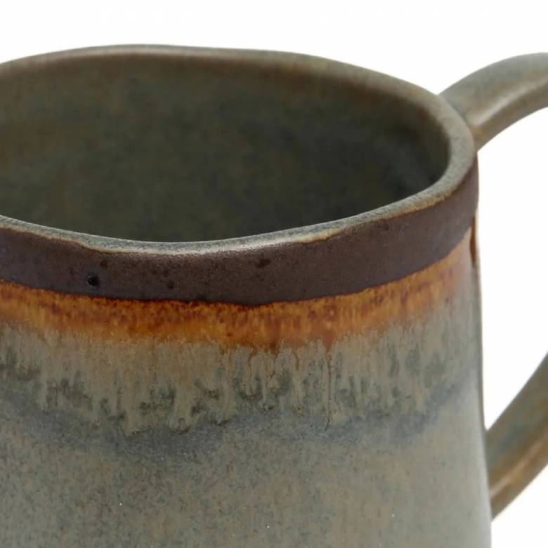 Large Stoneware Mug With Rustic Glaze