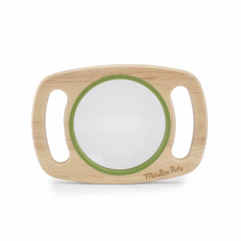 Large Wooden Magnifying Glass With Handles By Moulin Roty 3+