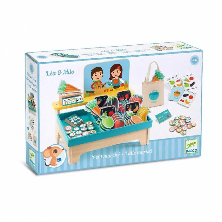 Lea & Milo Little Market Play Set By Djeco 4+