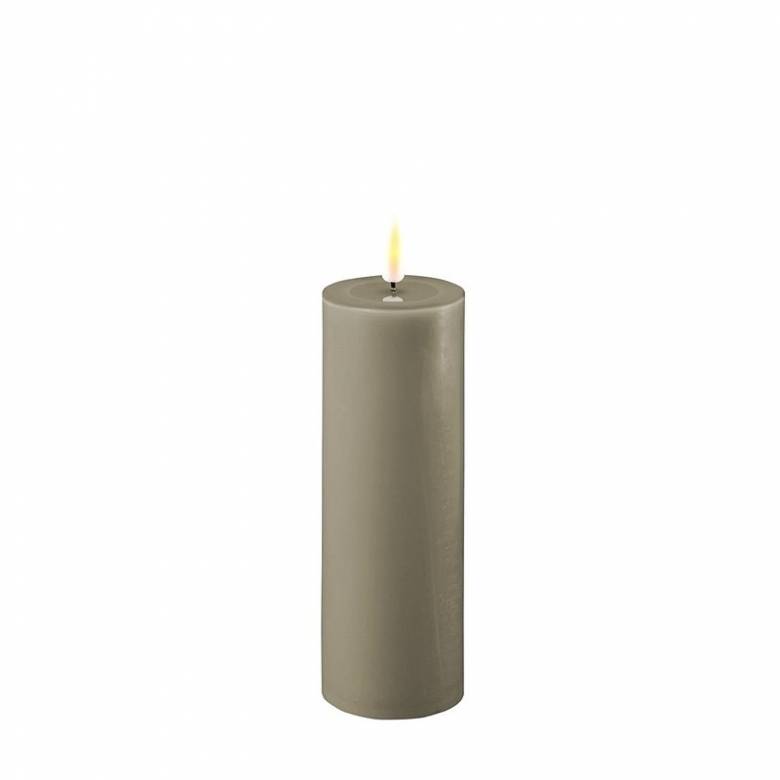 LED Pillar Candle In Sand 5x15cm