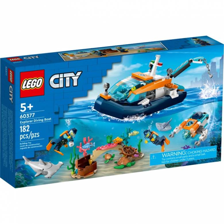 LEGO City Explorer Diving Boat 60377 5+