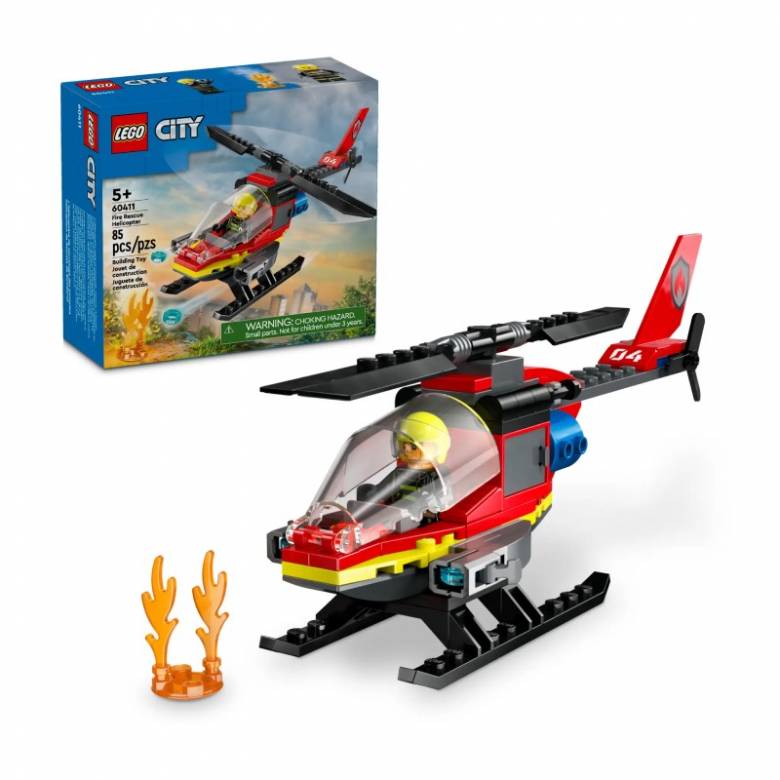 LEGO City Fire Rescue Helicopter 60411 5+