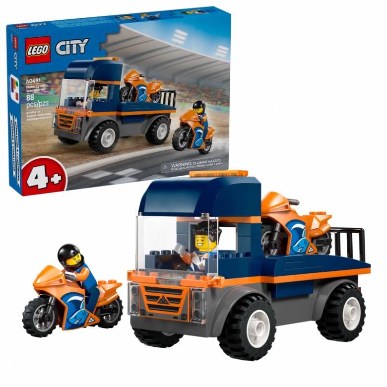 LEGO City Motorcycle Transporter 60491 4+