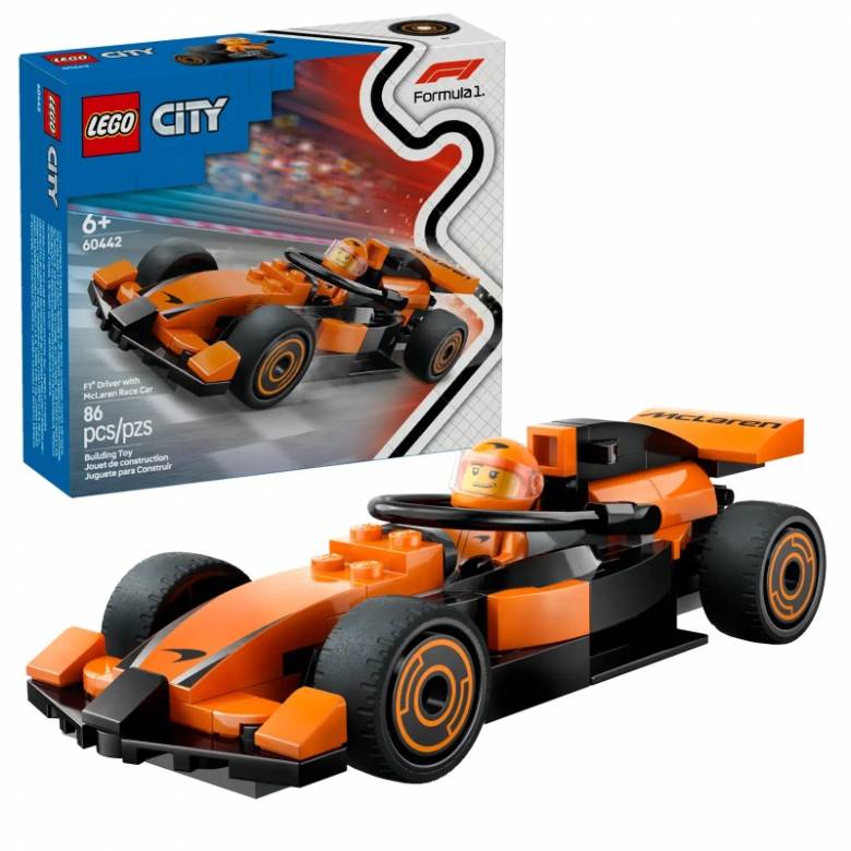 LEGO F1® Driver with McLaren Race Car 60442 6+