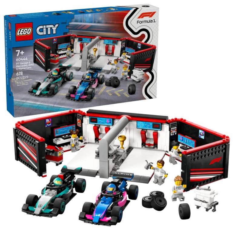 LEGO F1® Garage & Mercedes-AMG & Alpine Cars 60444 7+