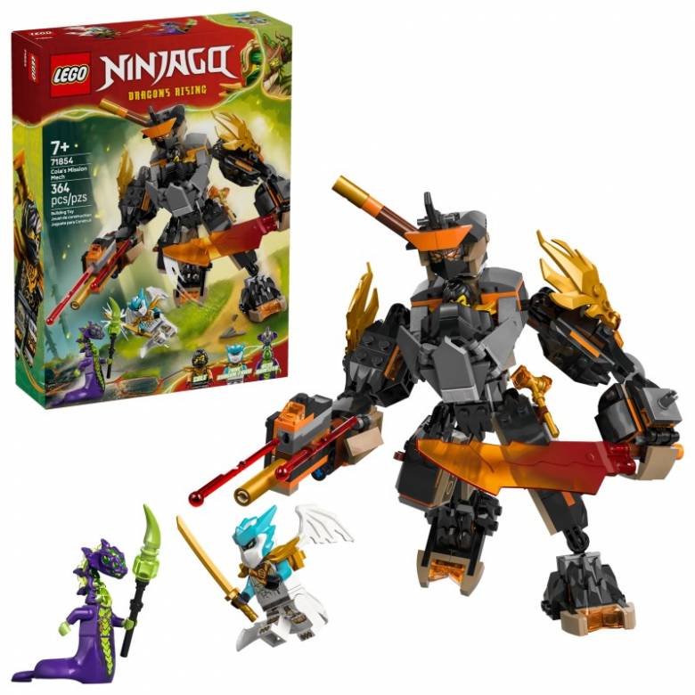 LEGO Ninjago Cole's Mission Mech & Dragon Zane 71854 7+