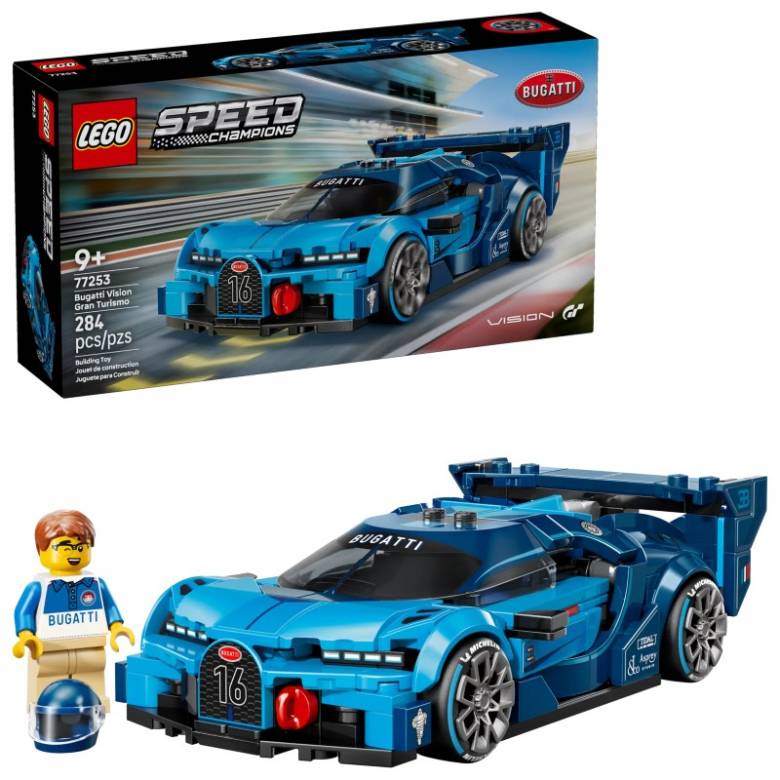 LEGO Speed Champions Bugatti Vision GT Hyper Sports Car 77253 9+