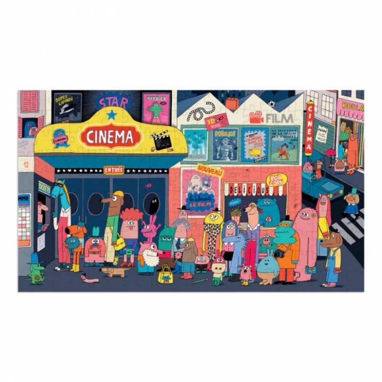 Let's Go To The Movies 200 Piece Jigsaw Puzzle By Moulin Roty