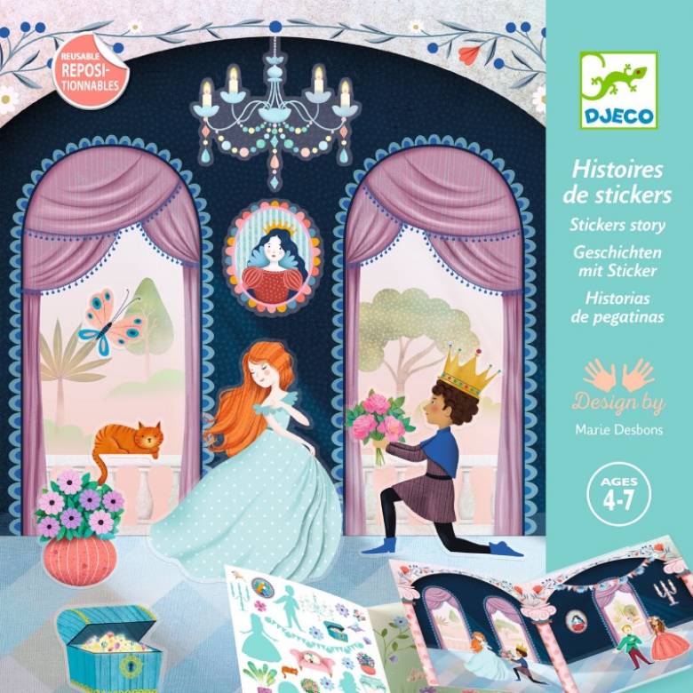 Life In The Castle - Sticker Story By Djeco 4-7yrs
