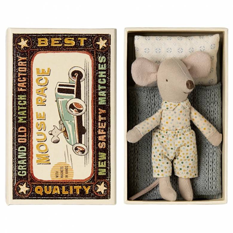 Little Brother Mouse In Matchbox By Maileg 3+