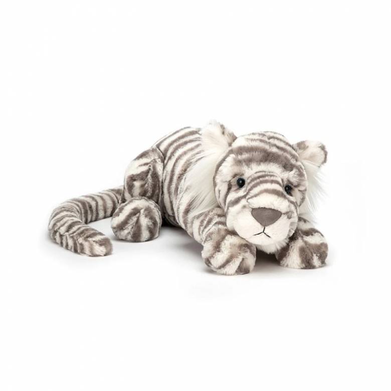 Little Sacha Snow Tiger Soft Toy By Jellycat 1+