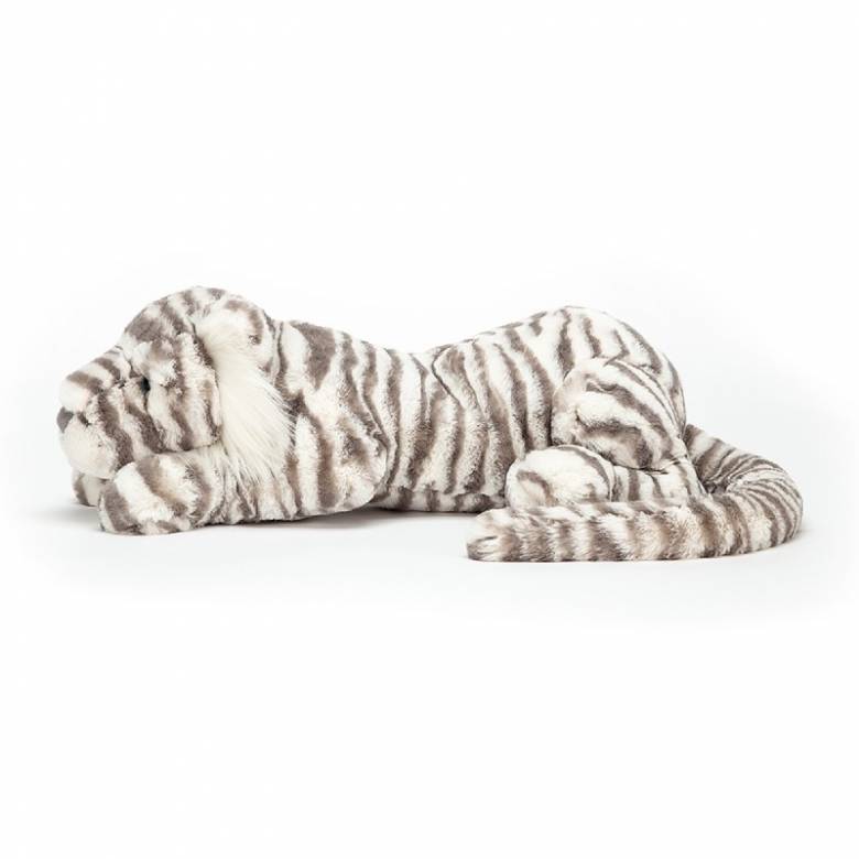 Little Sacha Snow Tiger Soft Toy By Jellycat 1+