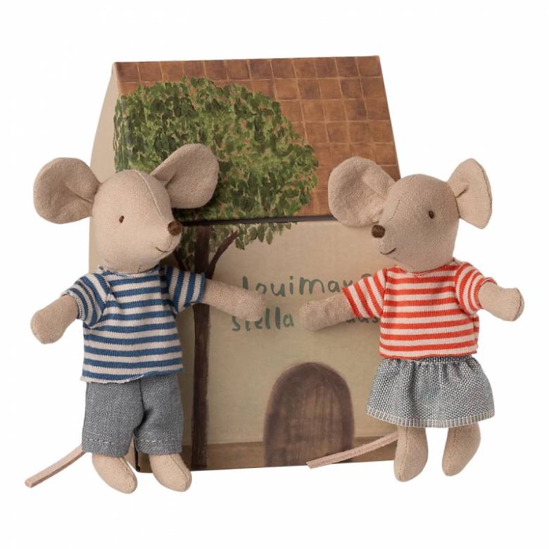 LouiMax & Stella Little Brother & Sister Mice By Maileg 3+