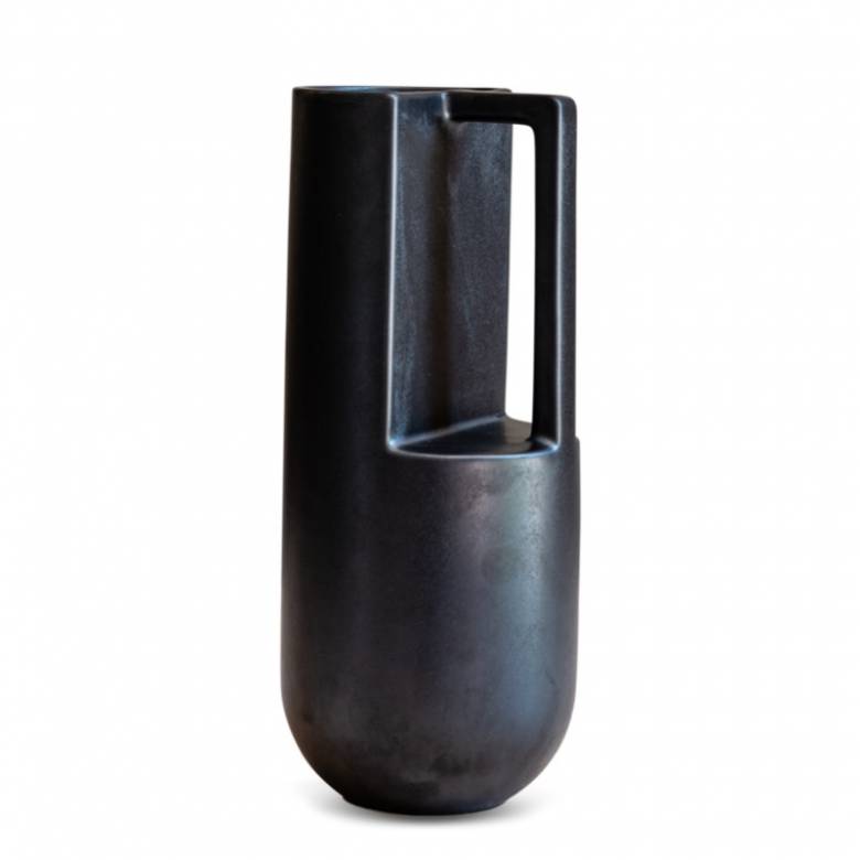 Louis Ceramic Vase In Black