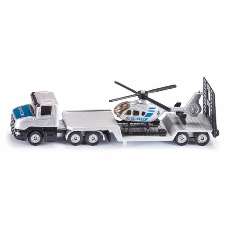 Low Loader Police Helicopter - Double Die-Cast Toy 1610 3+