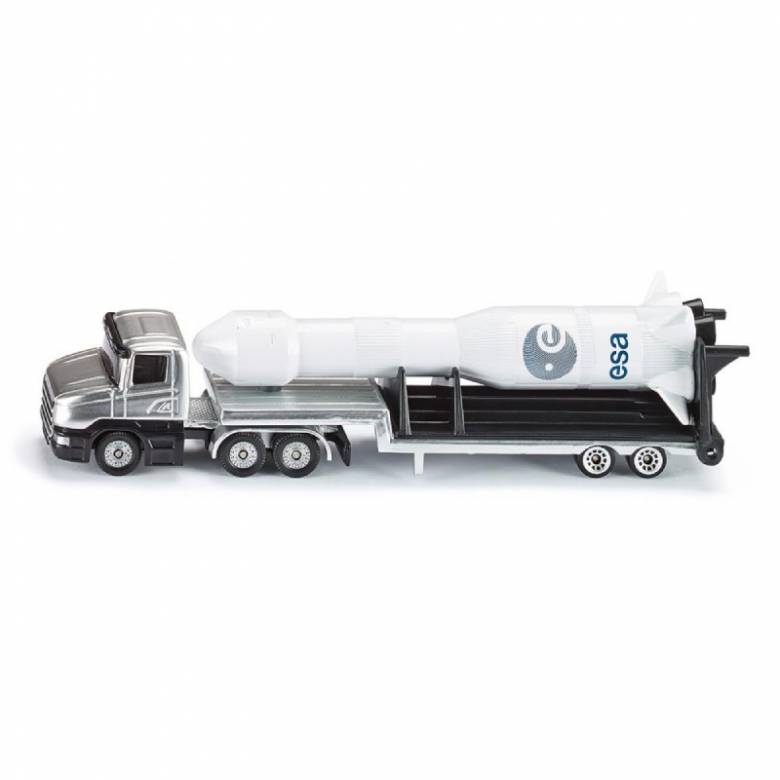 Low Loader With Rocket - Double Die-Cast Toy Vehicle 1614 3+