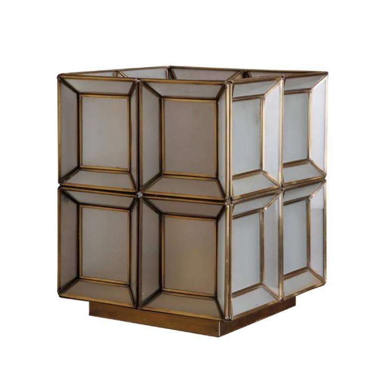 Lucarro Glass Cube Lamp