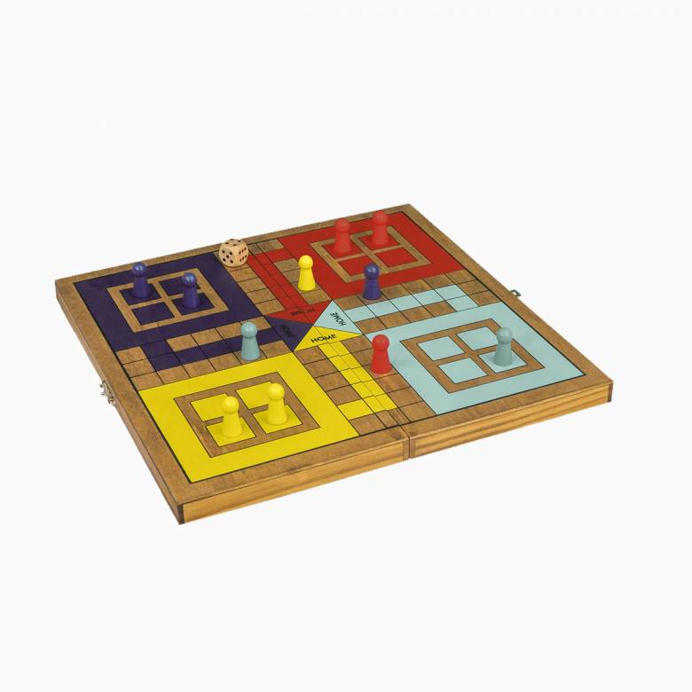 Ludo - Handcrafted Wooden Board Game 3+