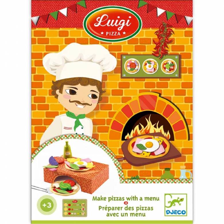 Luigi Pizza Play Food Set By Djeco 3+