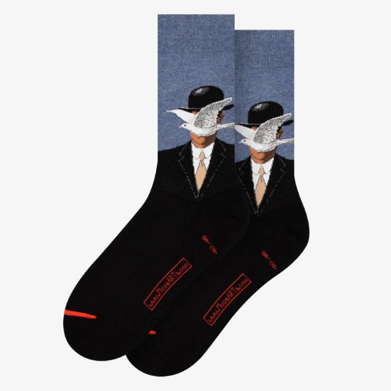 Magritte Bowler Hat - Pair Of Cotton Socks