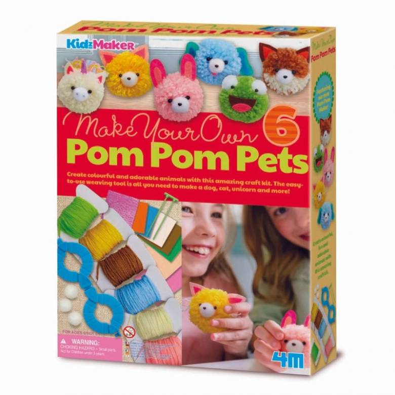 Make Your Own Pom Pom Pets - Craft Kit 5+
