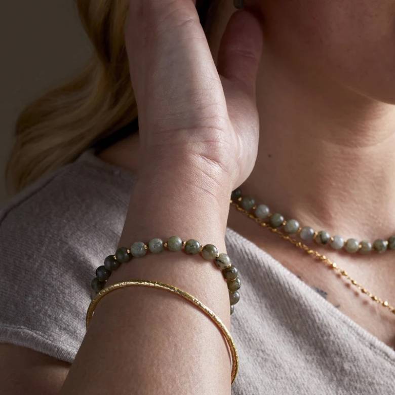 Marai Bracelet In Labradorite & Gold